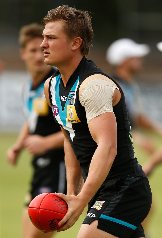 AFL 2016 Training - Port Adelaide 260116 Ollie Wines has extended his contract with Port Adelaide - ${keywords}